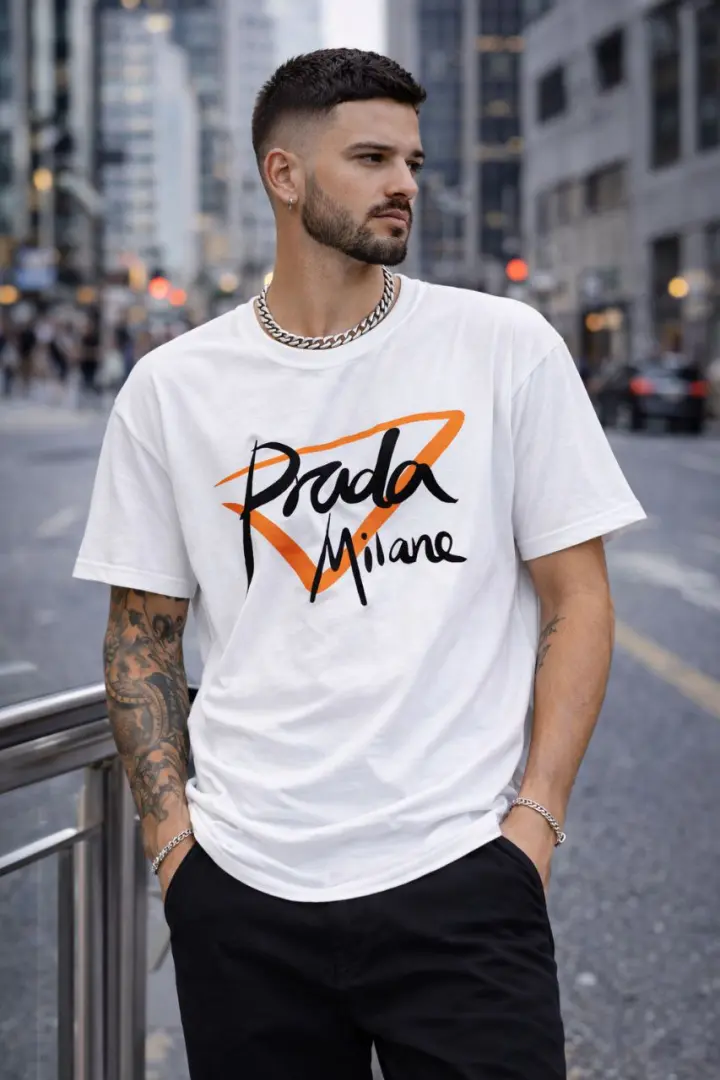 Стильная футболка UNISEX с накатом MIK-4217A190