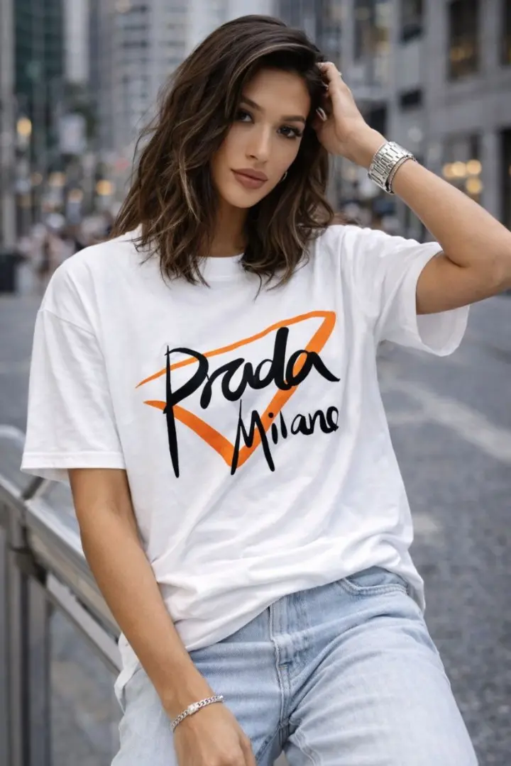 Стильная футболка UNISEX с накатом MIK-4217A190