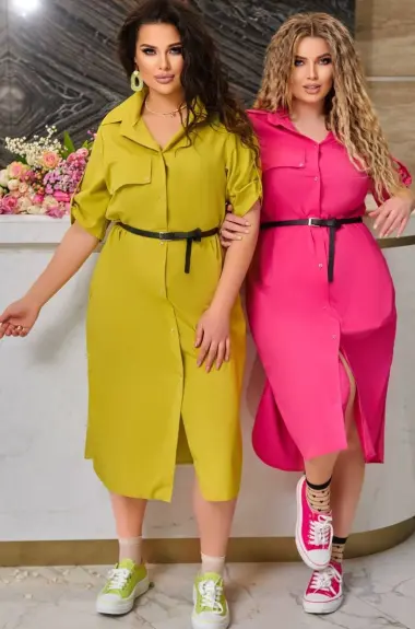 Летнее платье рубашка BEL-66A19 Летнее платье рубашка BEL-66A19