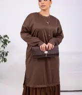 Платье с воланом NS-228A600