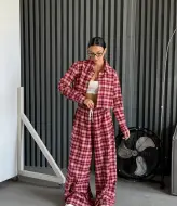 Костюм в клетку женский  NJ-LID-628A1200