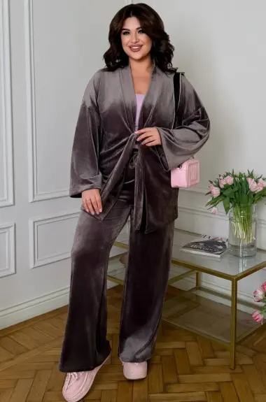 Велюровий костюм DG-p15607A700 Велюровий костюм DG-p15607A700