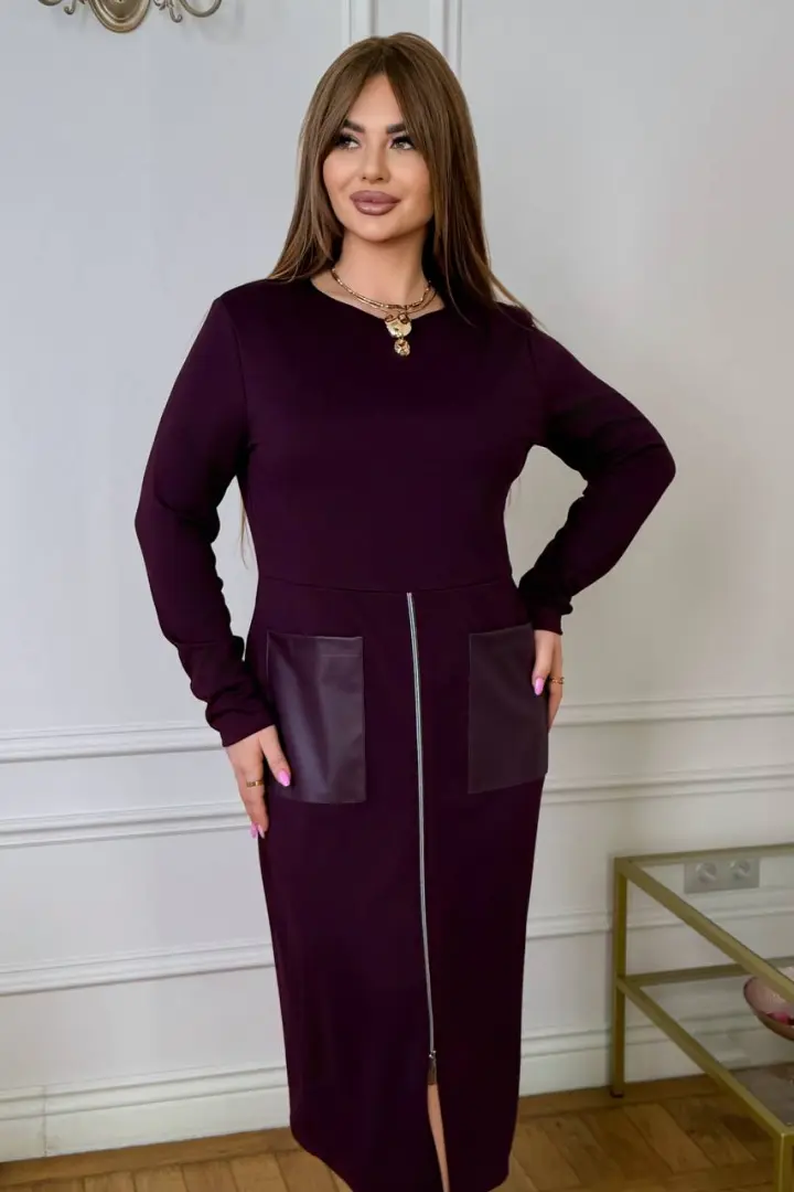 Платье трикотажное миди IV-0364A680
