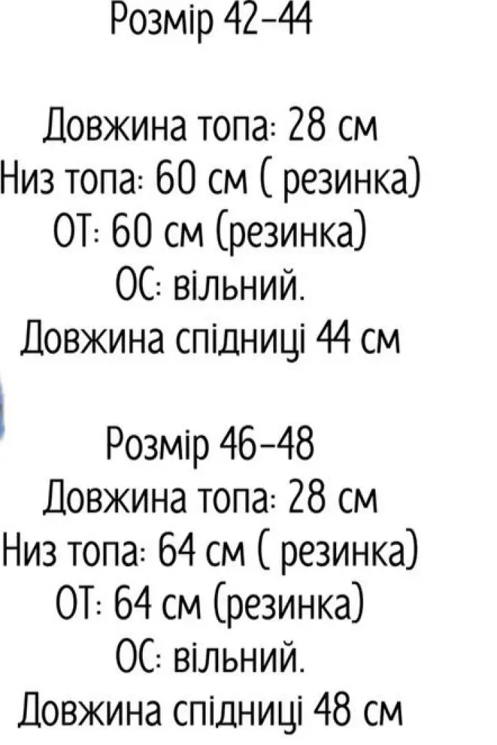 Комплект юбка и топ AXY-062A300