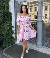 Красива сукня з відкритими плечима MIK-2467A390
