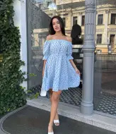 Красива сукня з відкритими плечима MIK-2467A390