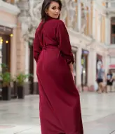 Длинное трикотажное платье  DG-d41643A550