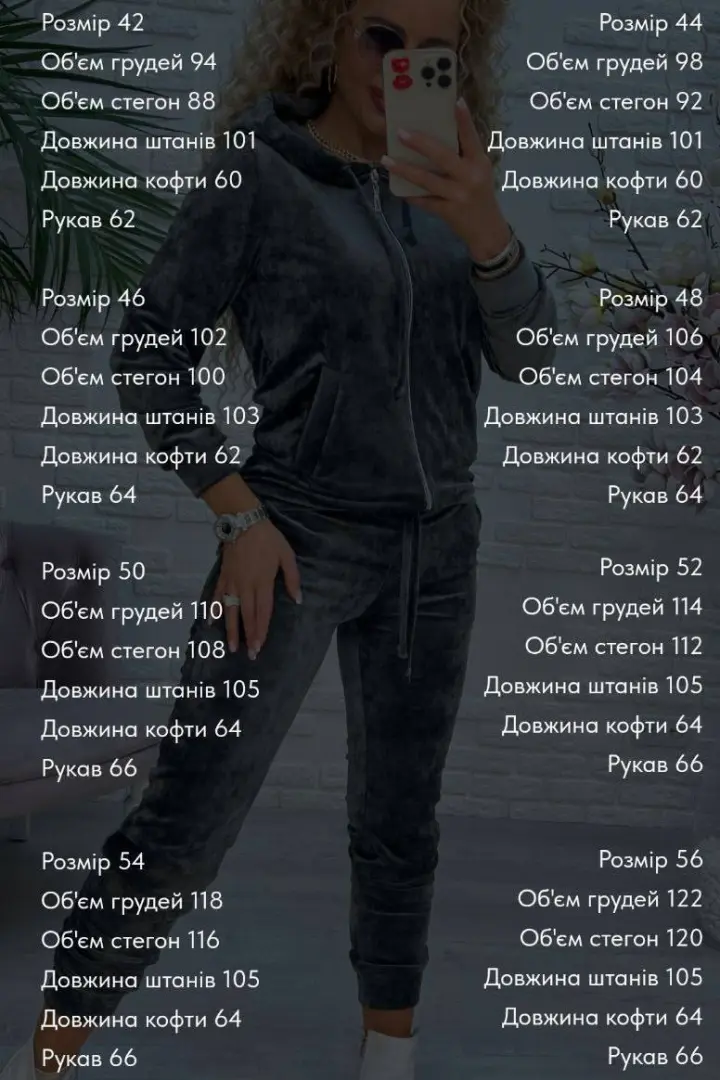 Бархатный спортивный костюм SABI-208.1A600