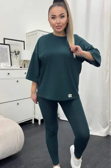 Костюм двойка футболка и лосины XOF-7014A490
