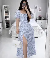 Платье с разрезом на ноге летнее  KIK-014A409