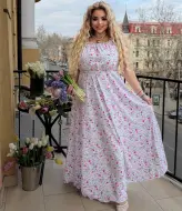 Летнее платье длинное PRA-1376A550