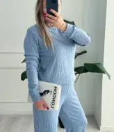 Вязаный брючный костюм  SABI-022A500