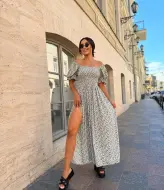 Длинное летнее платье  FAV-498A650