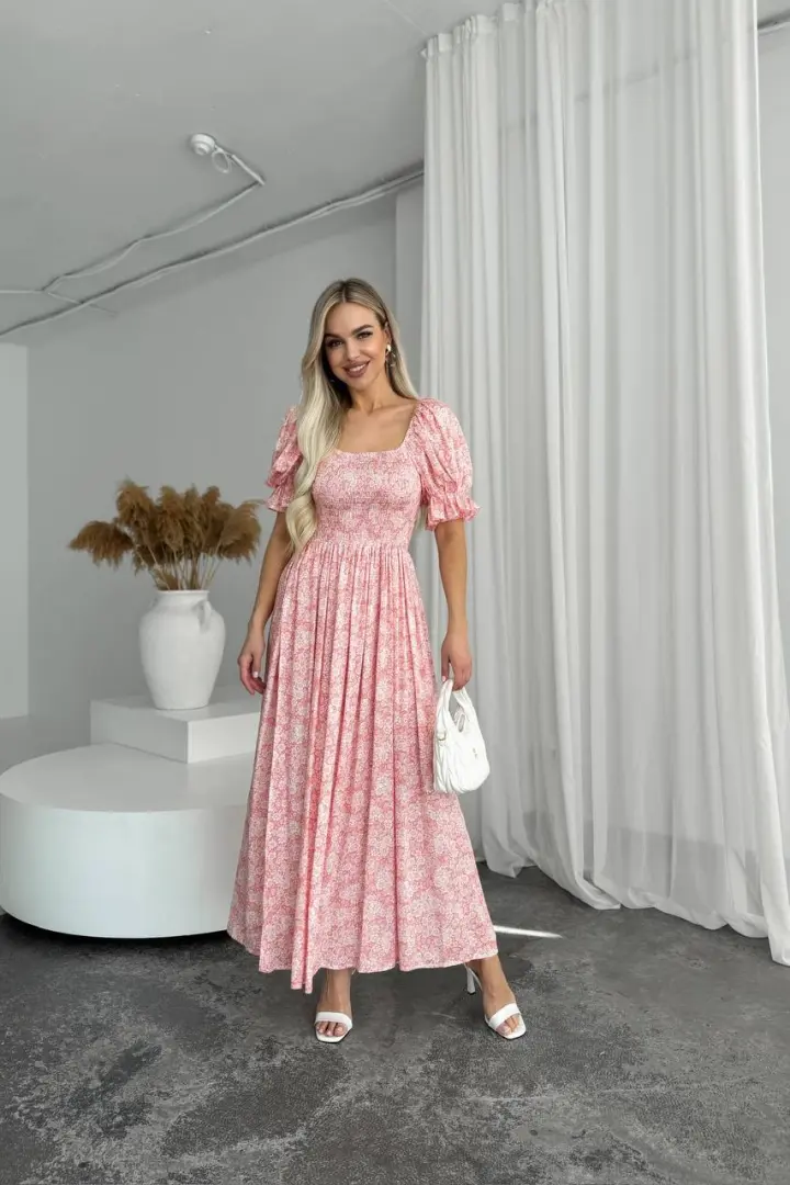Длинное летнее платье  FAV-498A650