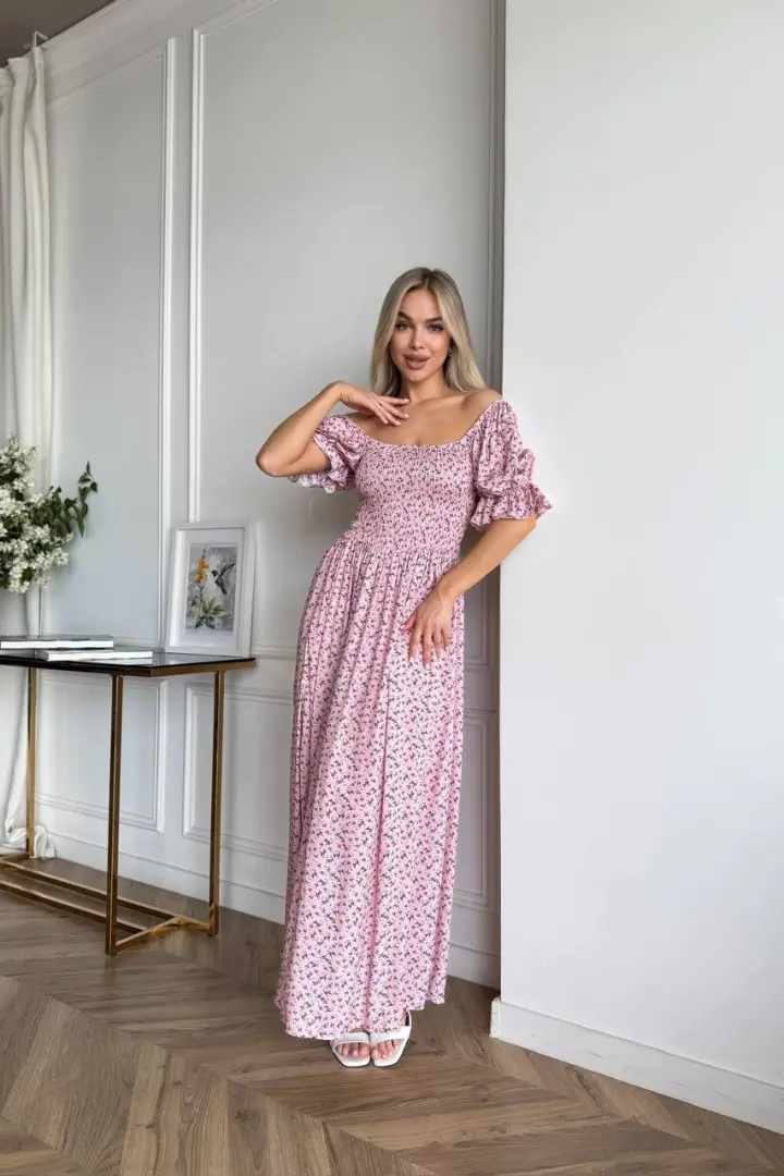 Длинное летнее платье  FAV-498A650
