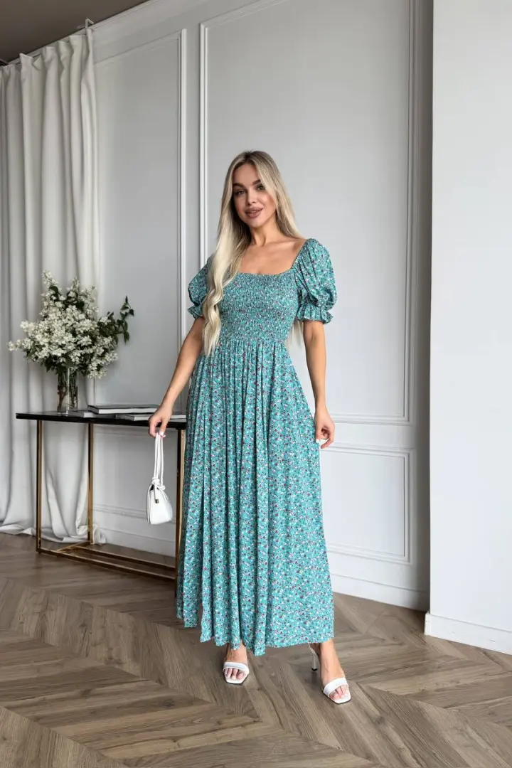 Длинное летнее платье  FAV-498A650